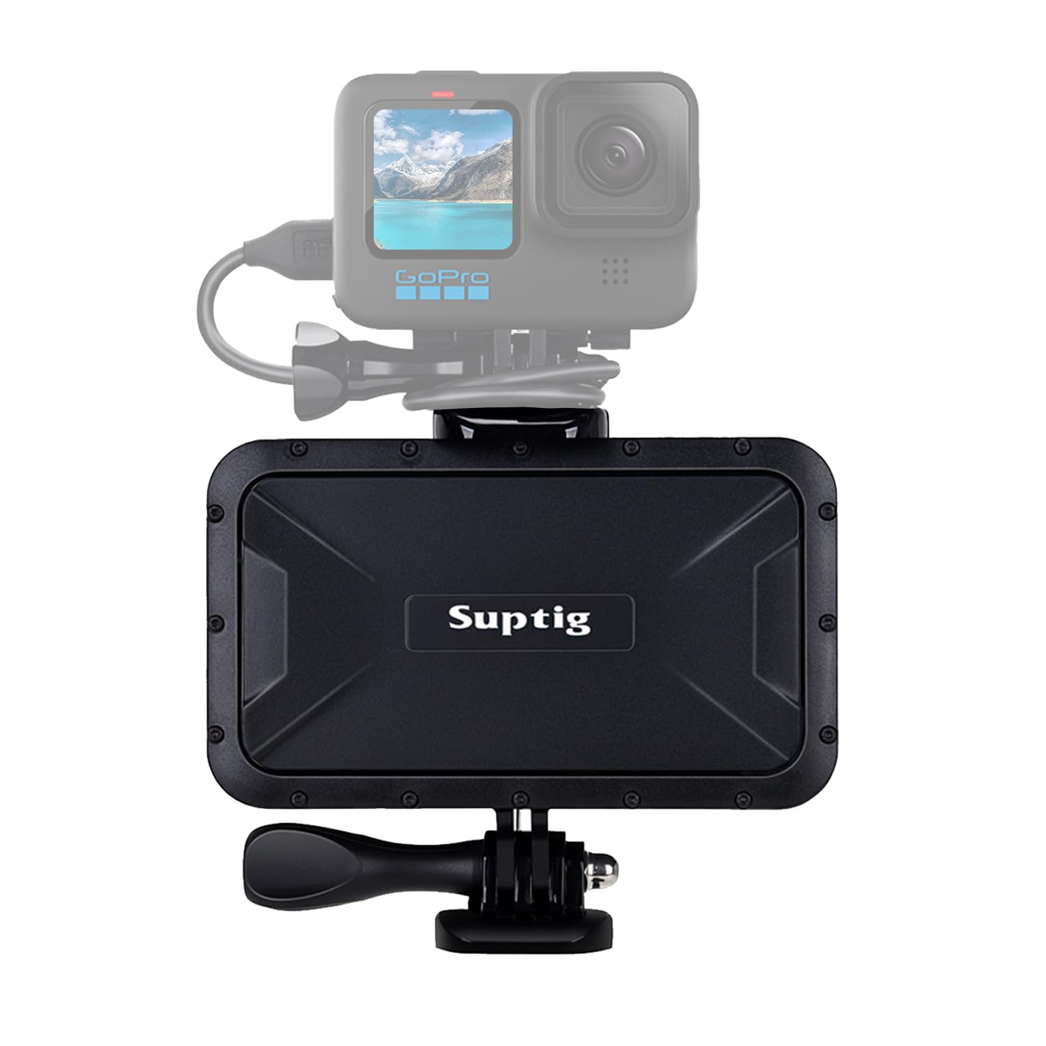 Suptig Portable Charger, 7800mAh Battery Pack Power Bank, Compatible for Gopro Hero 13 Hero 12 11 10 9 8 7 6 5 4 3 3+ Hero Session gopro max 2 DJI osmo AKASO Insta 360 Digital Camera Phone (Black)