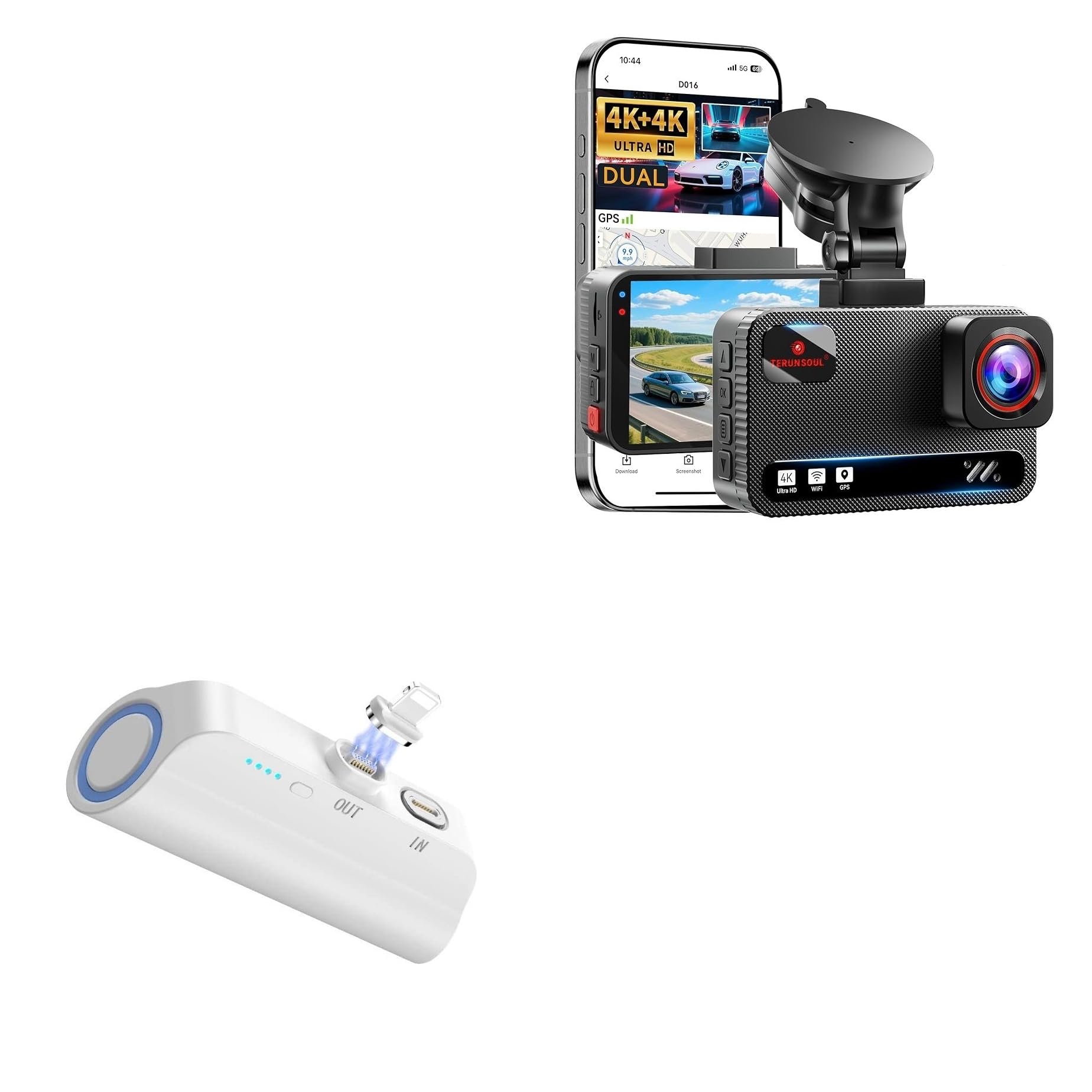 BoxWave Power Bank Compatible with Terunsoul D016 - MagnetoBoost Rejuva PowerPack (18W), Portable 3000mAh Back Up Battery Power Bank - Winter White